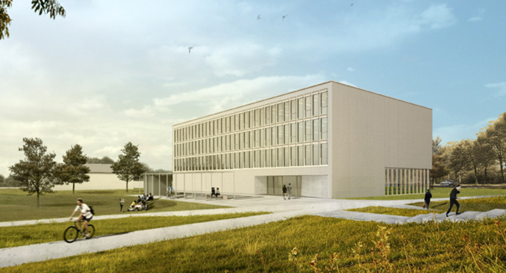 Das neue Regionale Innovationszentrum für Energietechnik an der Hochschule Offenburg, Außenansicht (Bildquelle: © Birk Heilmeyer und Frenzel Gesellschaft von Architekten mbH, Stuttgart)