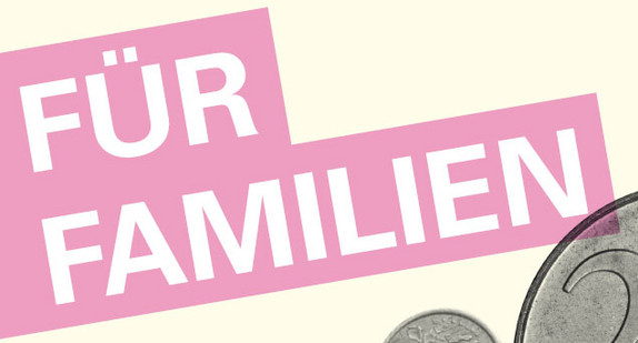 Titel der Broschüre: Steuertipps für Familien