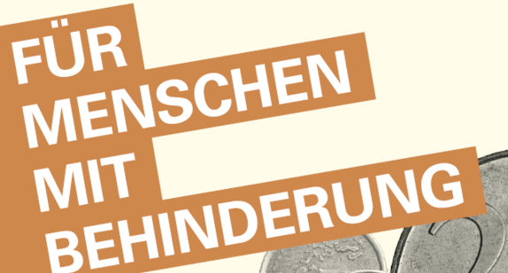 Titel der Broschüre: Steuertipps für Menschen mit Behinderung