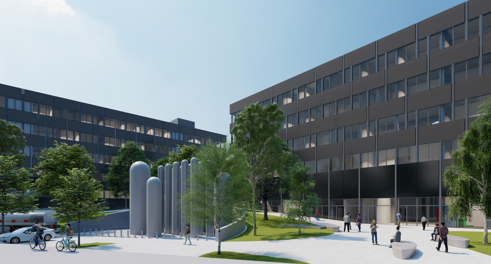 Vermögen und Bau Spatenstich für den Neubau Physik an der Universität Stuttgart Visualisierung des Neubaus Physik an der Universität Stuttgart