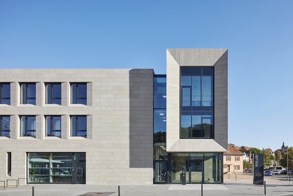 Der Neubau des Polizeireviers in Schwäbisch Hall.