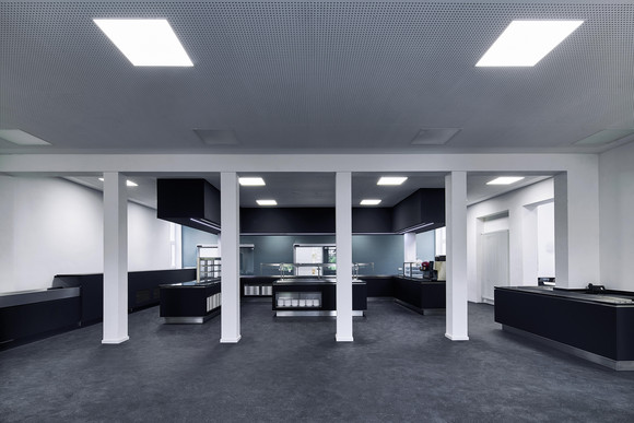 Das erneuerte Küchengebäude am Polizeipräsidium Göppingen. Foto: Photography Oliver Rieger