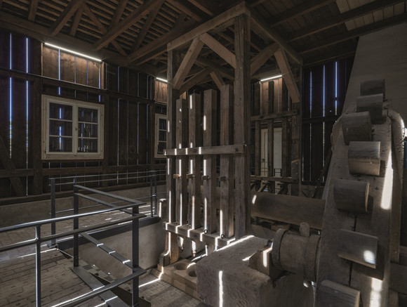 Schlösser und Gärten Unteres Wasserwerk im Schwetzinger Schlossgarten Knochenmühle im Schlossgarten Schwetzingen