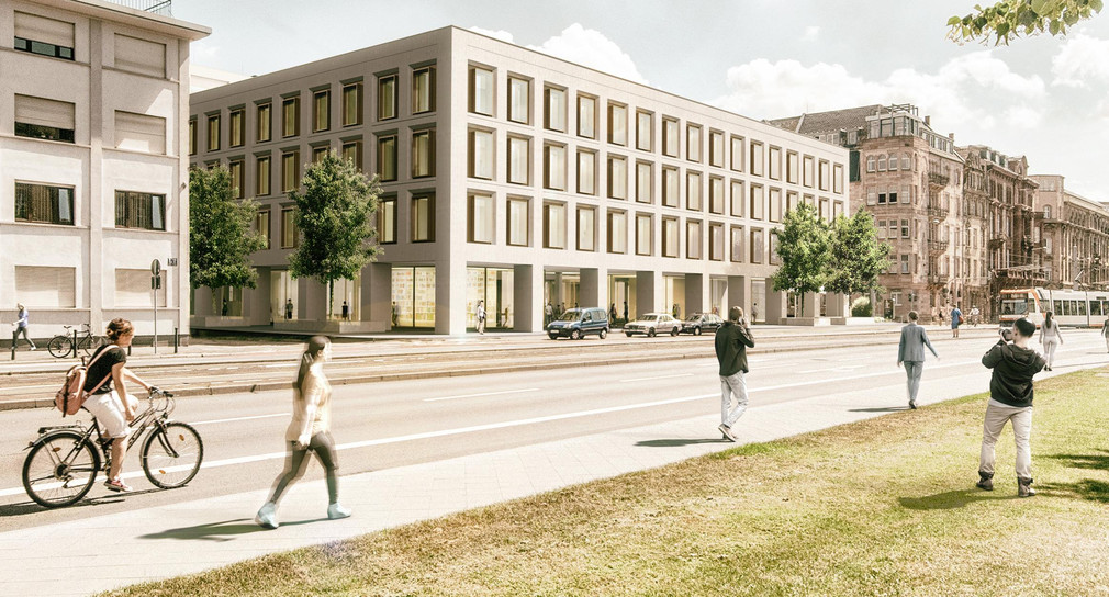 Visualisierung des künftigen Mannheimer Finanzamtgebäudes / Urheber: Schmucker und Partner