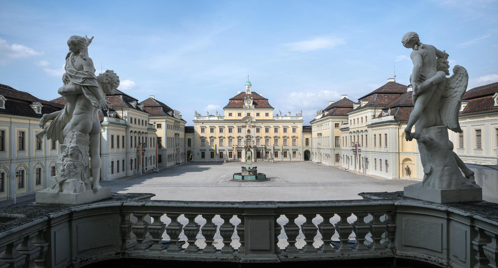 Der Innenhof des Residenzschlosses Ludwigsburg