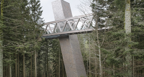 Besucherzentrum Nationalpark Schwarzwald Ansicht Ost: Turm mit Skywalk