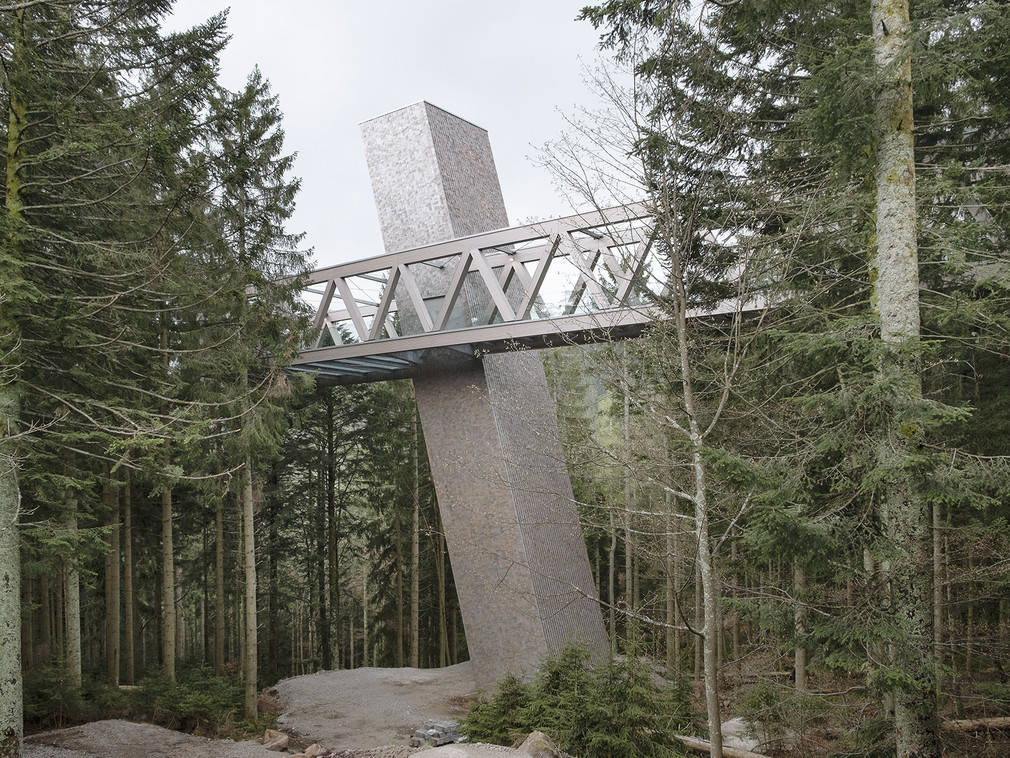 Besucherzentrum Nationalpark Schwarzwald Ansicht Ost: Turm mit Skywalk