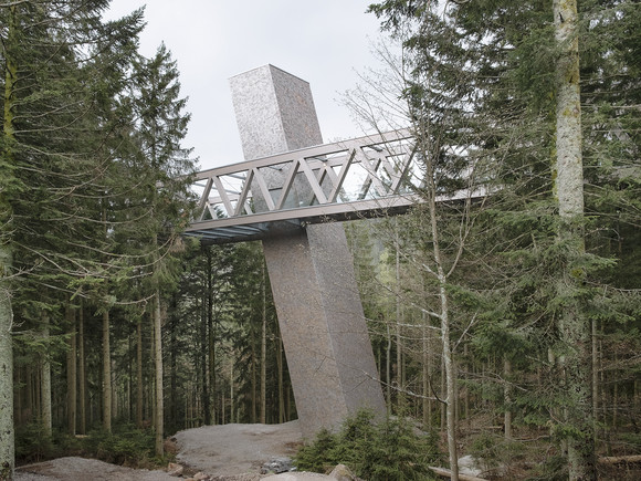 Besucherzentrum Nationalpark Schwarzwald Ansicht Ost: Turm mit Skywalk