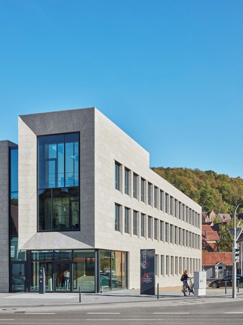 Der Neubau des Polizeireviers in Schwäbisch Hall.