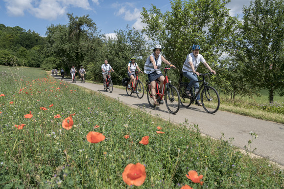Schlösser und Gärten Radtour mit Staatssekretärin Splett und dem ADFC Schlösser-Fahrradtour mit Staatssekretärin Gisela Splett