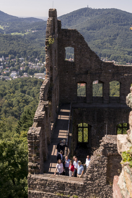 Burgen Splett besucht Burg Alt-Eberstein, Altes Schloss Hohenbaden und Yburg Schlösserreise 2017 - Altes Schloss Hohenbaden