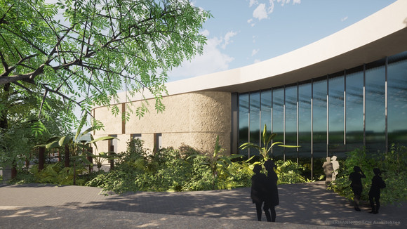 Spatenstich Elefantenwelt Wilhelma Visualisierung Außen