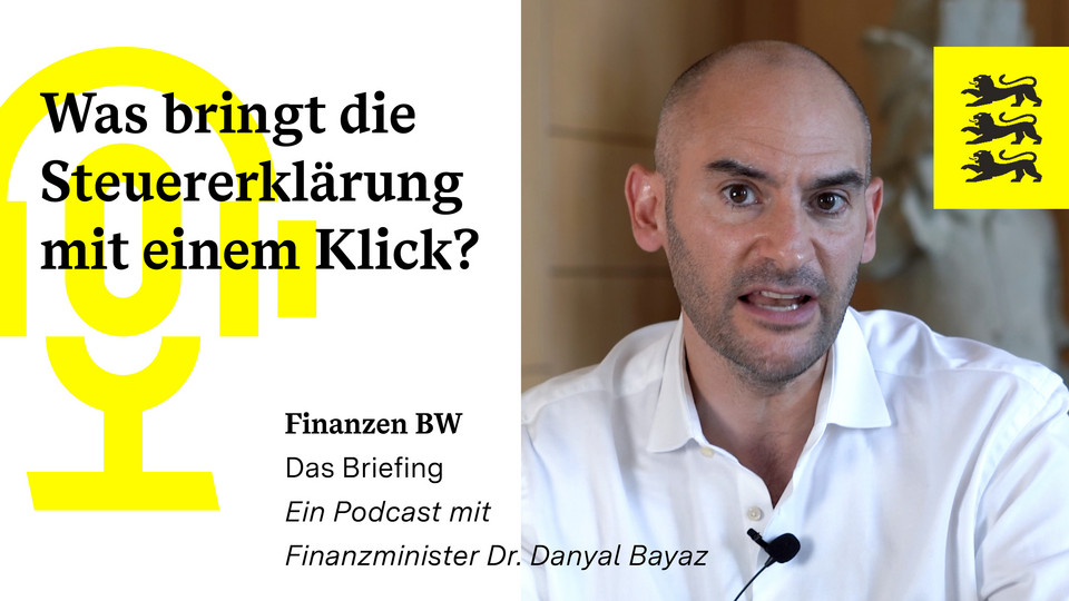 Videopodcast mit Finanzminister Danyal Bayaz