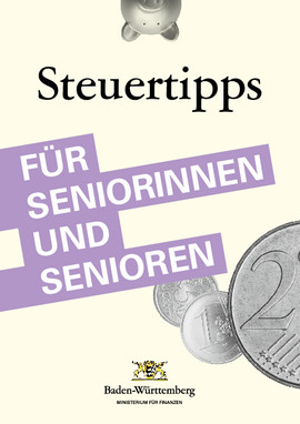 Cover der Publikation Steuertipps für Seniorinnen und Senioren