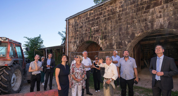 Staatssekretärin Gisela Splett besucht im Rahmen der Schlösserreise 2016 die Hochburg Emmendingen. (Quelle: Staatliche Schlösser und Gärten / Andreas Weise)