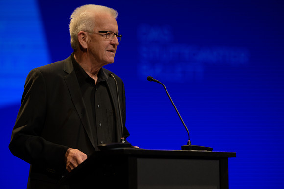 Ministerpräsident Winfried Kretschmann während seiner Ansprache / Foto: Michael Tümmers, Leinfelden-Echterdingen