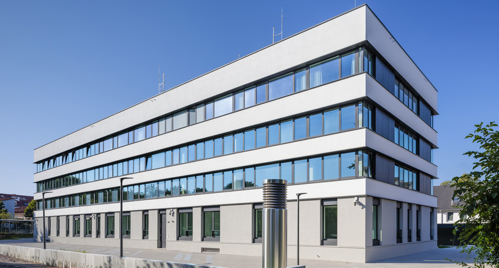 Außenansicht Erweiterungsbau Polizeipräsidium (PP) Offenburg