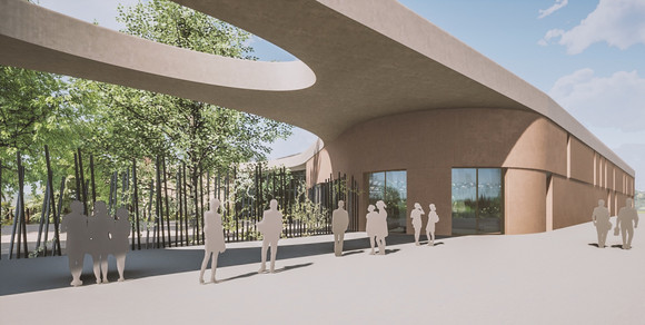 Spatenstich Elefantenwelt Wilhelma Visualisierung Außenbereich