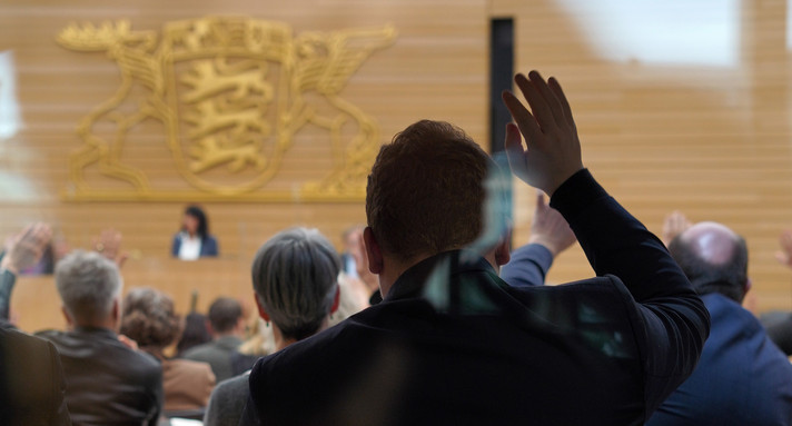 Abstimmung im Landtag Baden-Württemberg