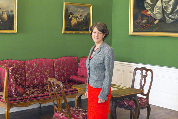 Schlösser und Gärten Beletage des Barockschlosses Bruchsal wieder eröffnet Finanzstaatssekretärin Gisela Splett in der Beletage des Barockschlosses Bruchsal.