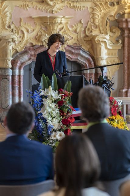 Schlösser und Gärten Themenjahr feierlich eröffnet Gisela Splett (Staatssekretärin im Ministerium für Finanzen Baden-Württemberg)