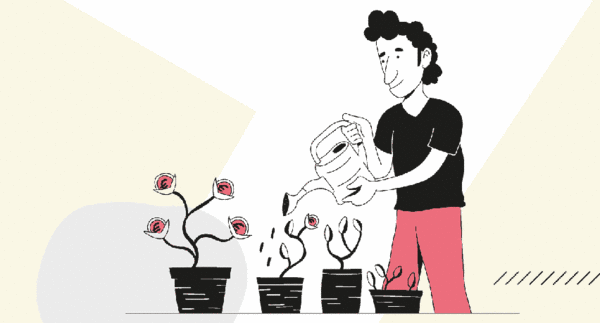 Animation mit Pflanze