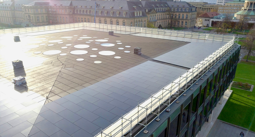 PV-Anlage auf dem Landtag in Stuttgart