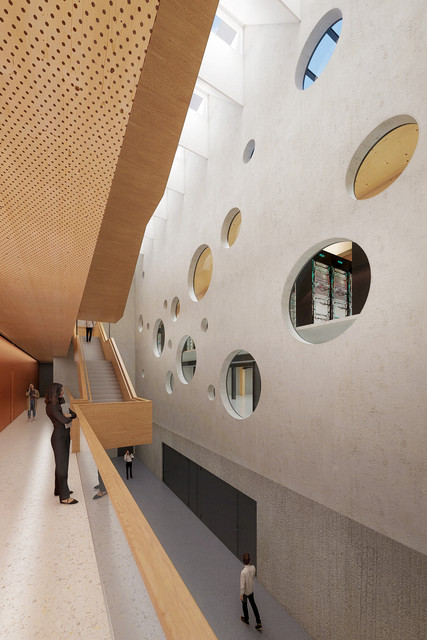 Visualisierung Neubau HLRS III an der Universität Stuttgart