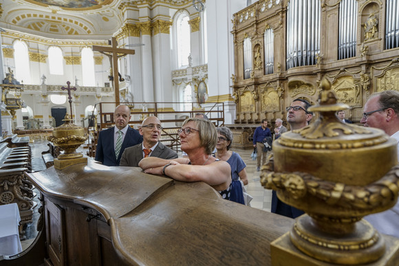 Schlösser und Gärten Sitzmann besucht Schloss Urach und Kloster Wiblingen Schlösserreise 2017 - Kloster Wiblingen, in der Klosterkirche