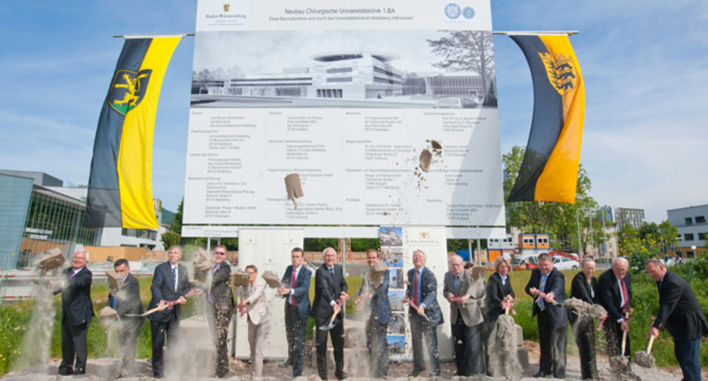 Spatenstich Spatenstich für den Neubau der Chirurgischen Universitätsklinik Heidelberg Spatenstich für den Neubau der Chirurgischen Universitätsklinik Heidelberg