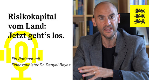 Risikokapital vom Land: Jetzt geht‘s los, Podcast mit Finanzminister Danyal Bayaz