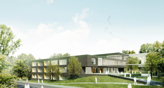 Visualisierung der neuen Forschungszentren, die derzeit an der Hochschule Aalen entstehen.