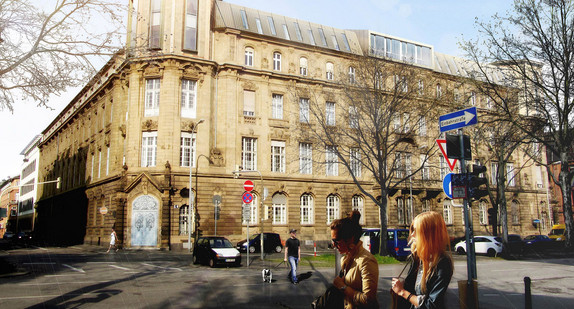Visualisierung des Führungs- und Lagezentrums am Polizeipräsidium Mannheim. Quelle: Trapez Architektur Hamburg 