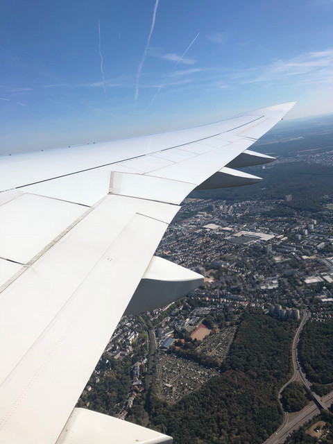 Delegationsreise Informationsreise in die USA und Kanada Blick aus dem Flugzeug