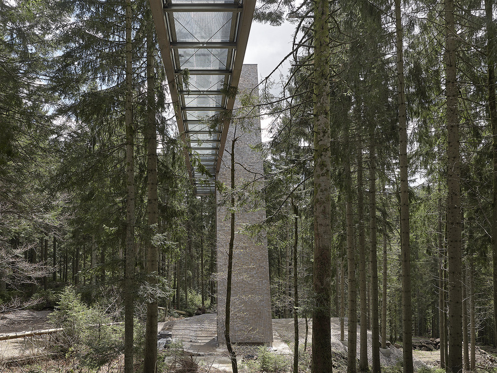 Besucherzentrum Nationalpark Schwarzwald Ansicht Nord: Skywalk mit Turm