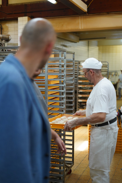 Minister bei der Bäckerei Förch