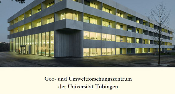 Deckblatt der Broschüre zum Geo- und Umweltforschungszentrum der Universität Tübingen